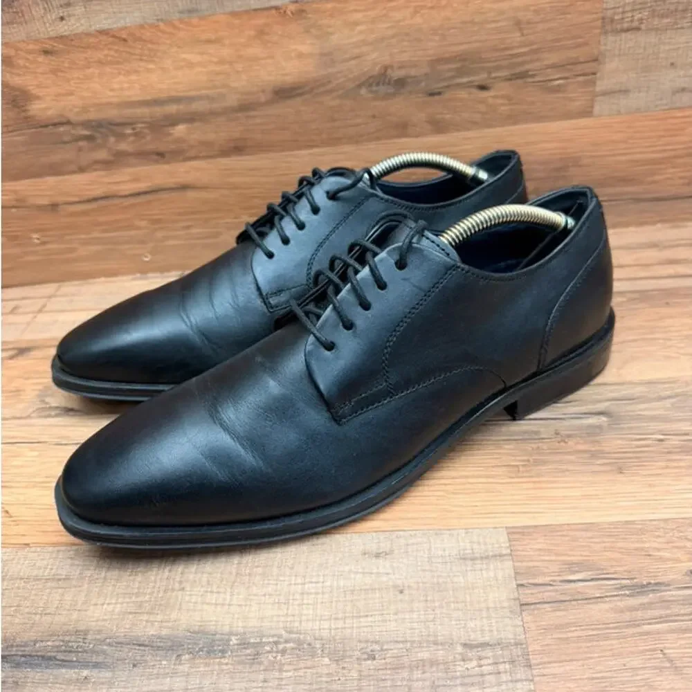 Cole Haan Grand OS Mens Black Leather Dress Shoes Size 11M C25810 SB2